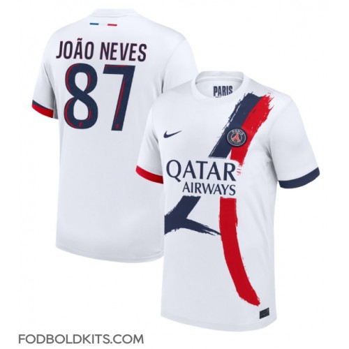 Paris Saint-Germain Joao Neves #87 Udebanetrøje 2024-25 Kortærmet